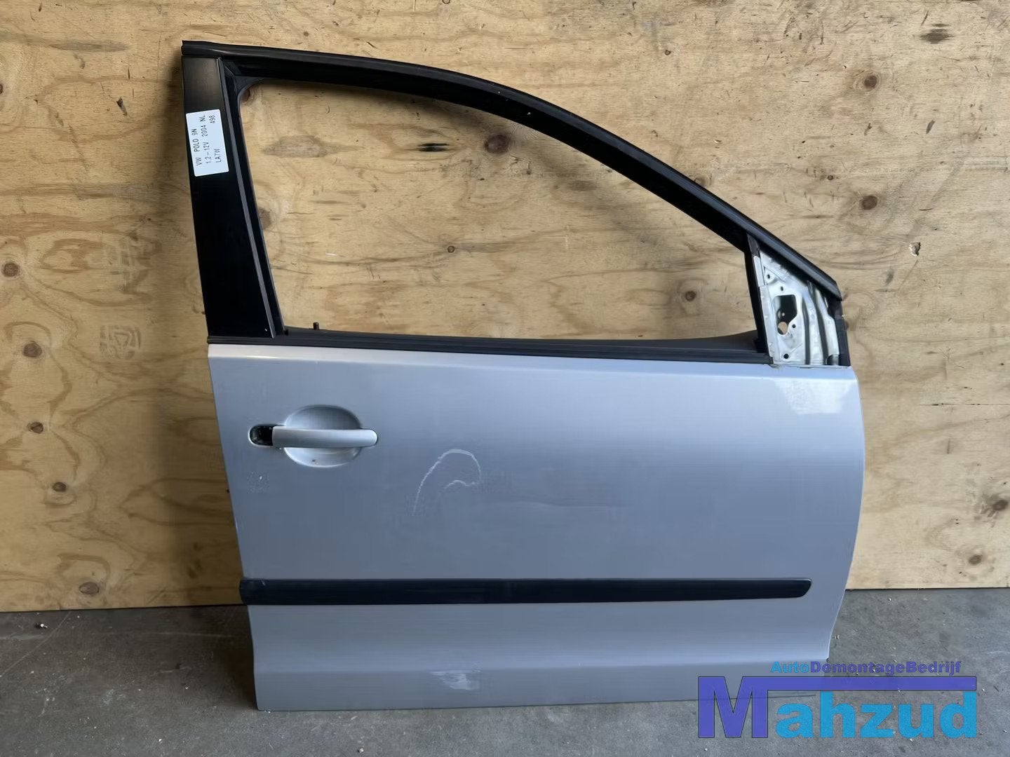 VW POLO 9N Zilver LA7W rechts voor deur portier 2003-2008, Gebruikt, Volkswagen AG, Volkswagen, Deur