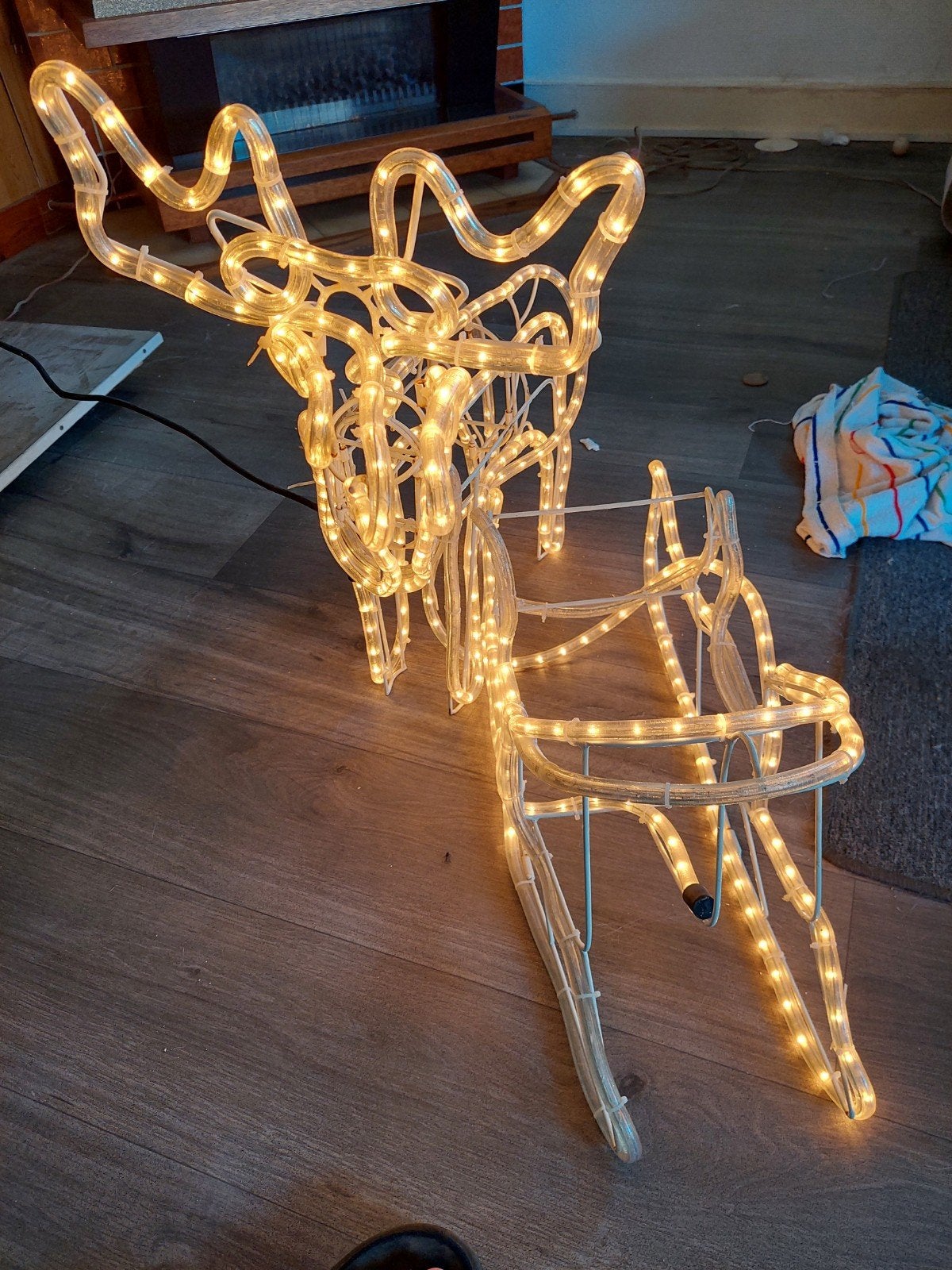 Kerstverlichting Hert en  Slee, Ophalen of Verzenden