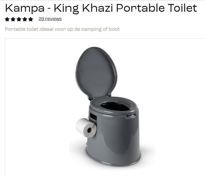 Camping toilet - Kampa - King Khazi, Caravans en Kamperen, Ophalen, Nieuw