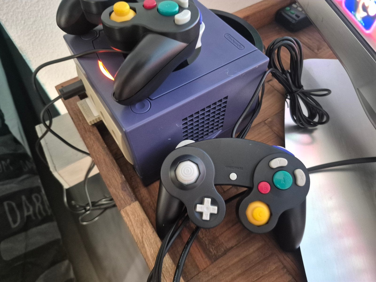 Nintendo GameCube met 2 controllers, Spelcomputers en Games, Spelcomputers | Nintendo GameCube, Gebruikt, Met 2 controllers, Ophalen of Verzenden