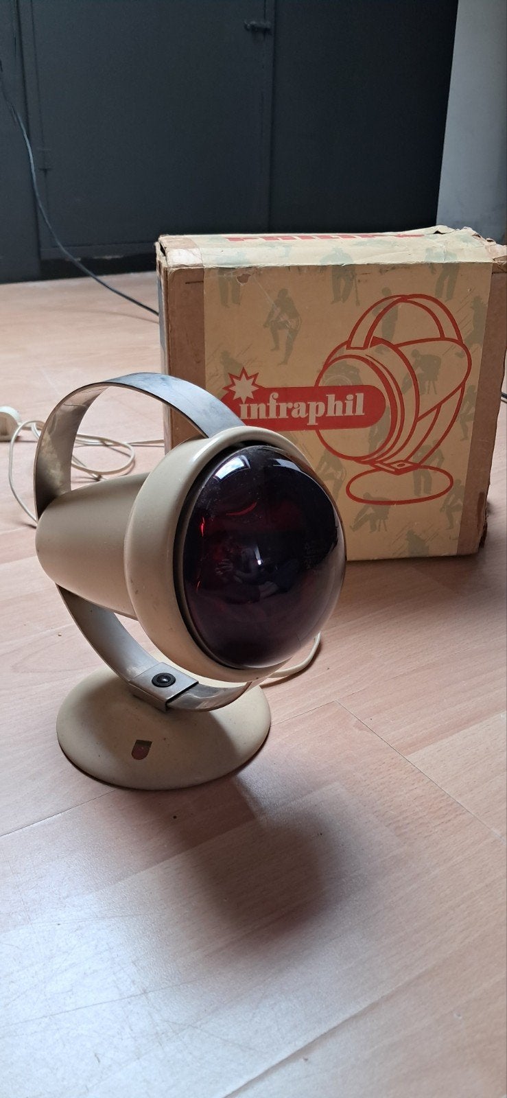 Vintage Philips Infraphil Infraroodlamp (1950), Ophalen of Verzenden