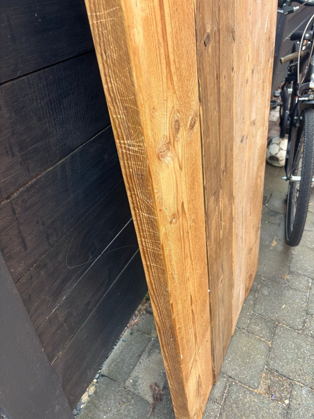 Steigerhouten bureaublad 175x78x4.5 cm, Doe-het-zelf en Verbouw, Hout en Planken, Ophalen, Gebruikt, 25 tot 50 mm, Plank