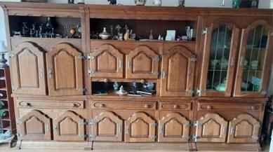 Wandmeubel eiken, Ophalen, Gebruikt, Met deur(en), Eikenhout