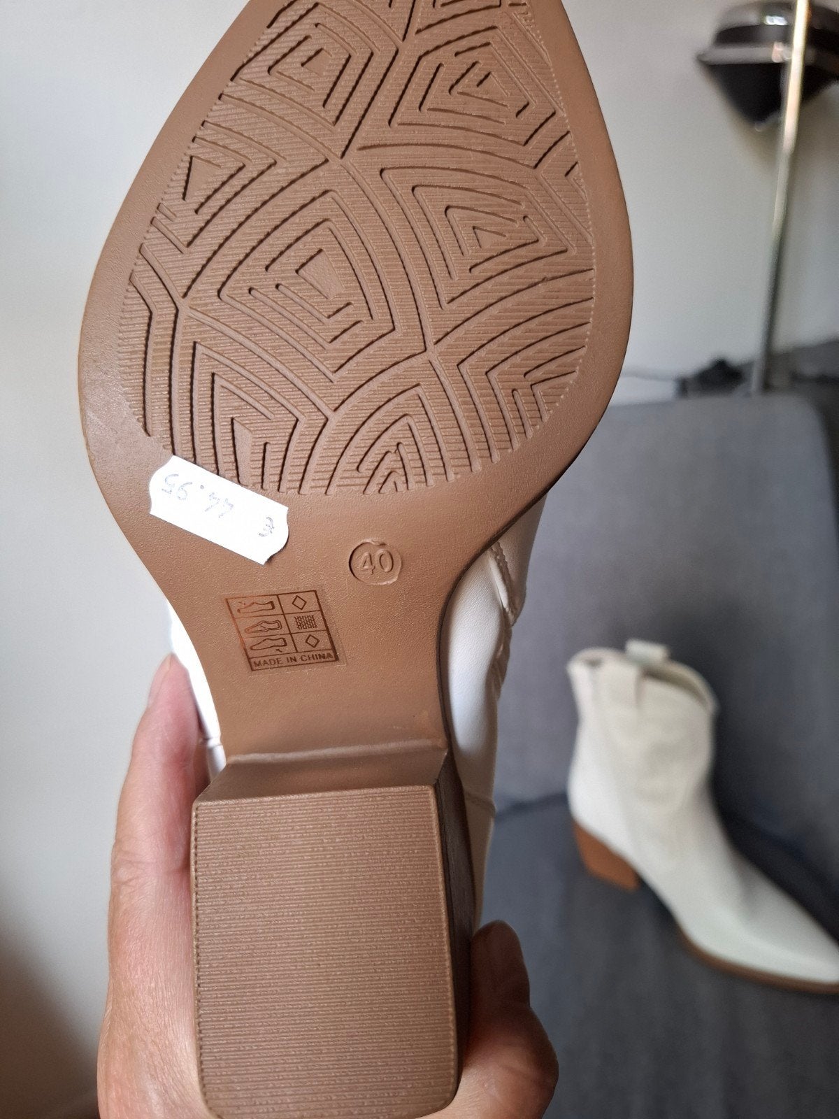Lucky Shoes Witte Lage Laarsjes kleine maat:40, Wit, Lage of Enkellaarzen, Lucky Shoes, Nieuw