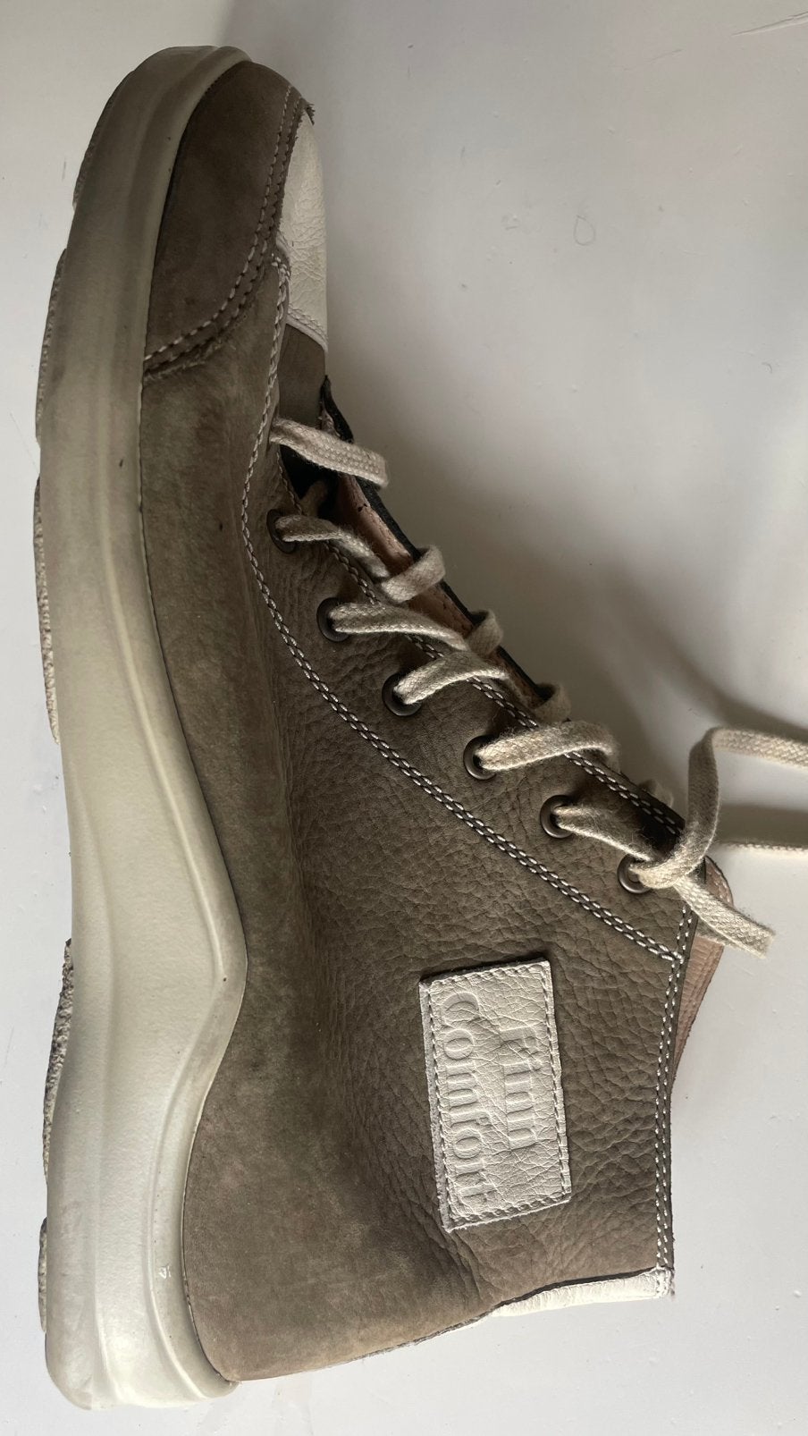 Te koop: leren sneakers, Finn Comfort, groen, 38, Ophalen of Verzenden, Zo goed als nieuw, Sneakers of Gympen