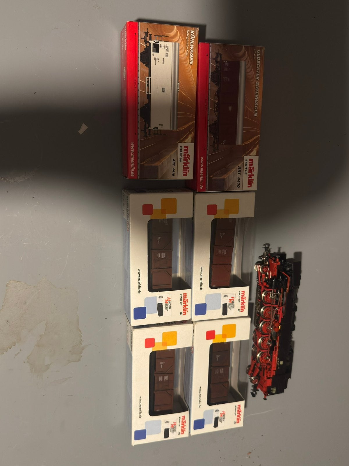 Märklin BR85 telex met goederenwagons set | 1/87 modspoor h0, Wisselstroom, Ophalen of Verzenden, Analoog, Märklin
