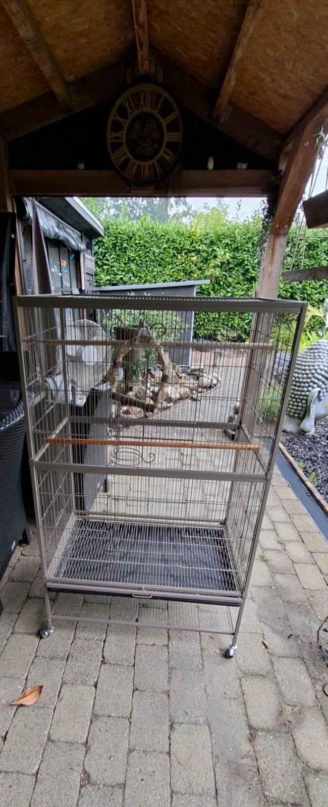 grote vogelkooi op wieltjes, Dieren en Toebehoren, Ophalen, Metaal, Vogelkooi