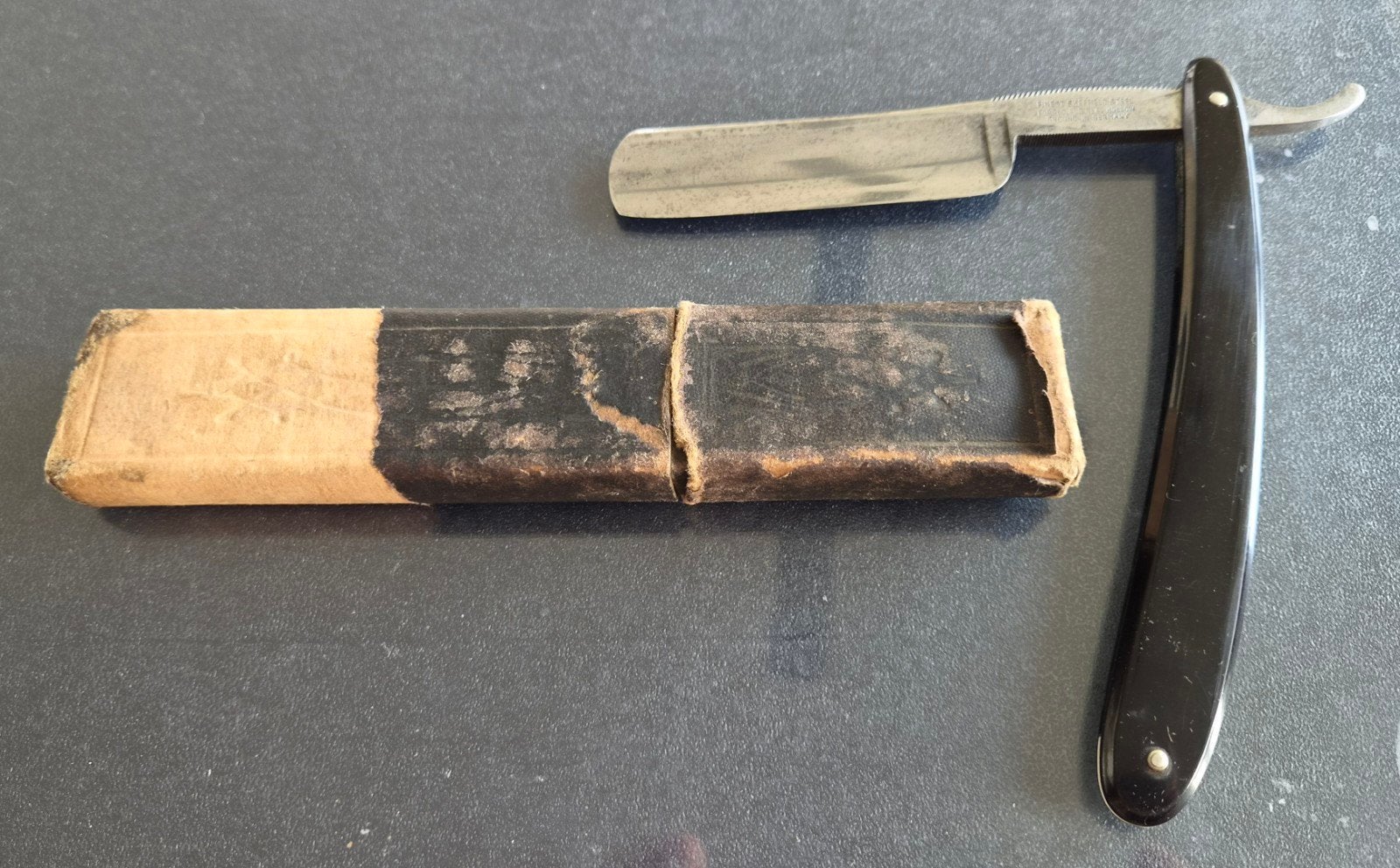 prachtig, authentiek open scheermes (straight razor), Ophalen of Verzenden