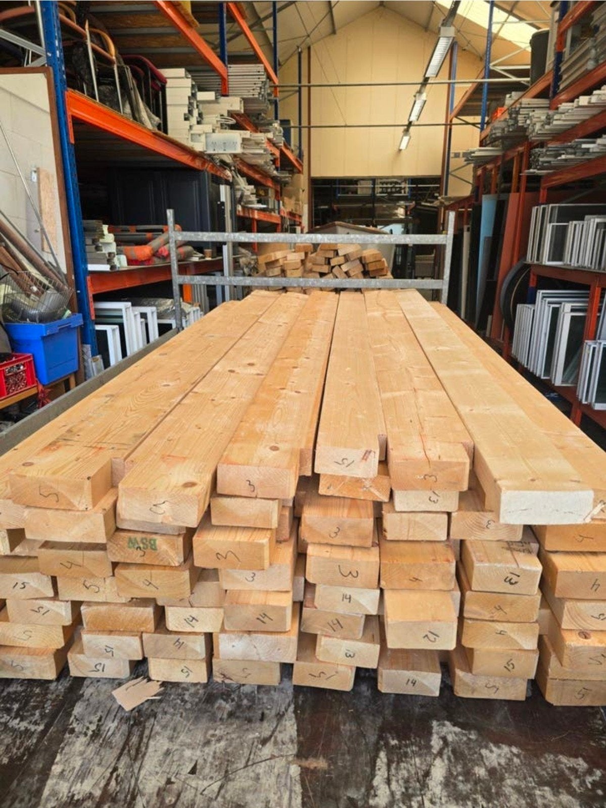 Mooie schone vuren balken 16,5x7cmen 19x7 - diverse lengtes, Doe-het-zelf en Verbouw, Hout en Planken, Ophalen of Verzenden
