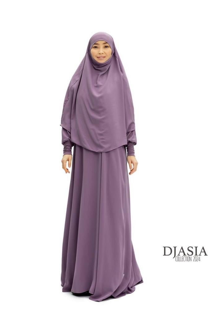 Set khimar met abaya line A van Djasia , khimaar, jilbab, Ophalen of Verzenden, Zo goed als nieuw, Onder de knie