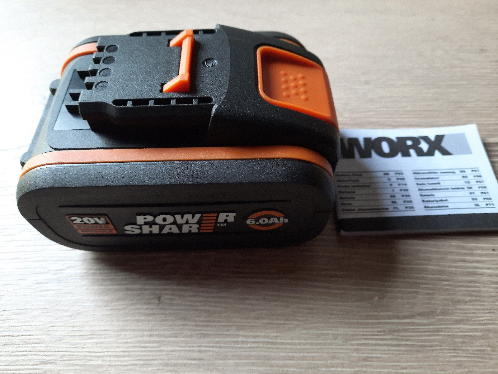 Worx 20V PowerShare accu 6.0 Ah, Ophalen of Verzenden
