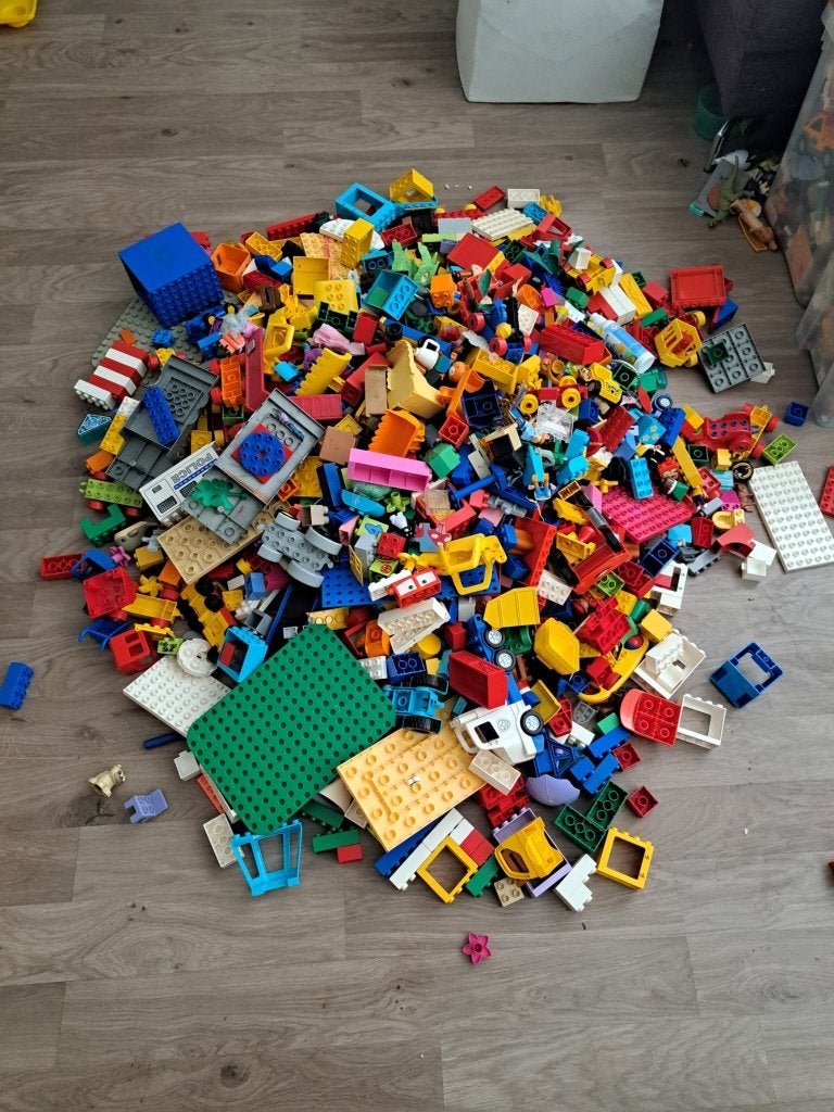 Grote partij originele LEGO DUPLO, Ophalen, Zo goed als nieuw, Duplo, Inclusief minifiguren