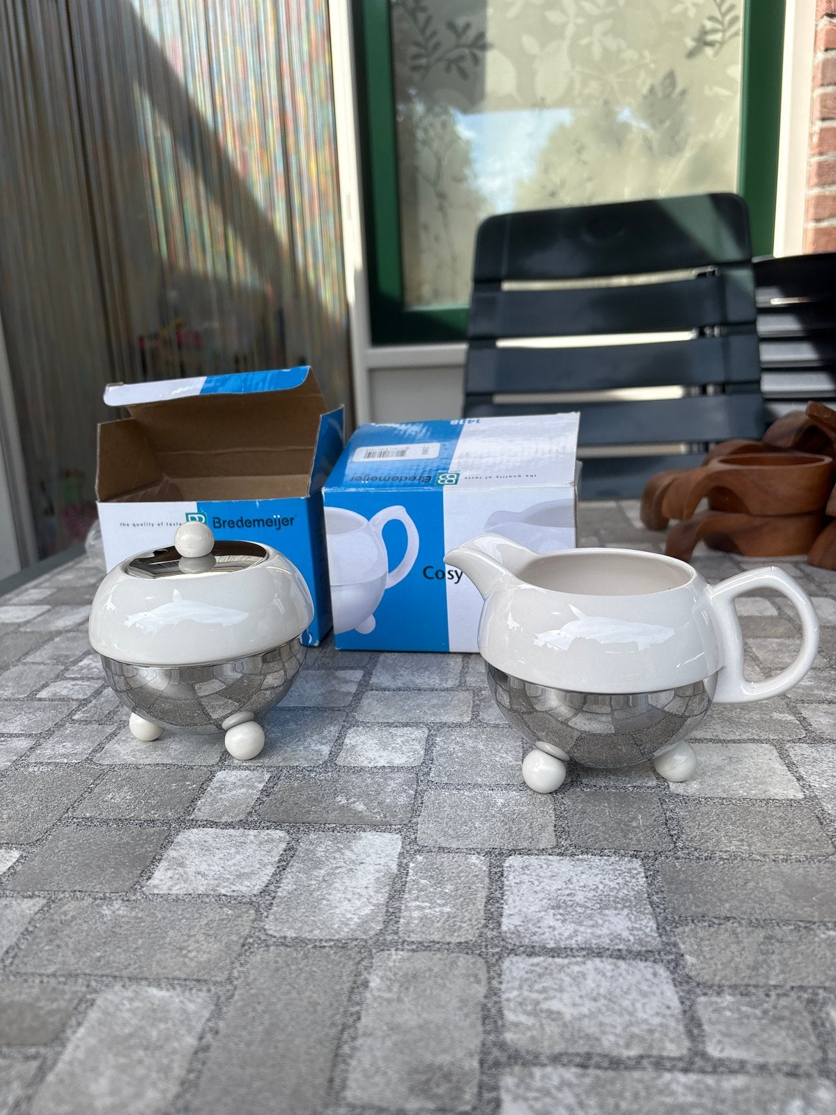 Nieuwe Bredemeijer Cosy suiker- en melkkannetje set, Overige merken, Keramiek, Overige typen, Nieuw