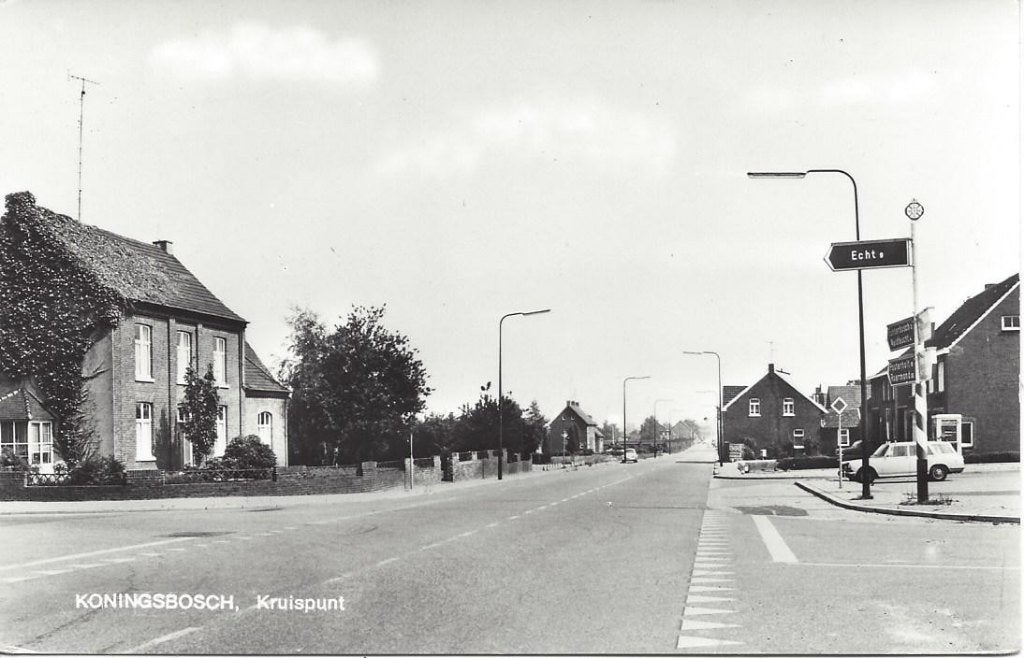 Koningsbosch (L.) Kruispunt, Auto, 1972, Ophalen of Verzenden, 1960 tot 1980, Ongelopen, Limburg