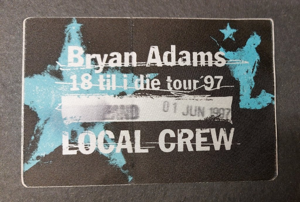 Bryan Adams BACKSTAGE PASS Rotterdam 1997, Verzamelen, Gebruikt, Bryan Adams, Ophalen of Verzenden, NvT