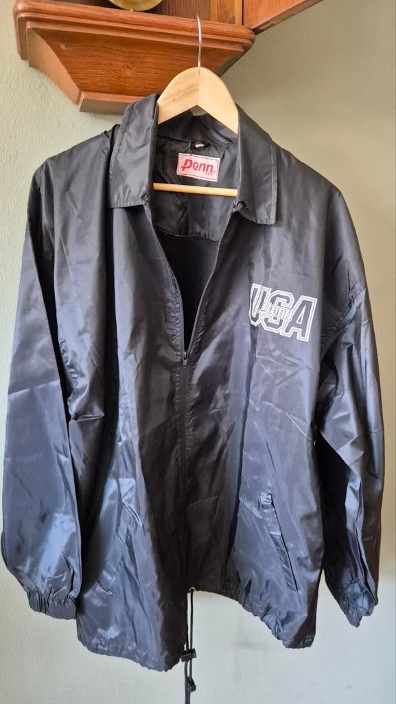 Penn zgan regen jas zwart mt L, Maat 52/54 (L), Zwart, Penn, Ophalen of Verzenden