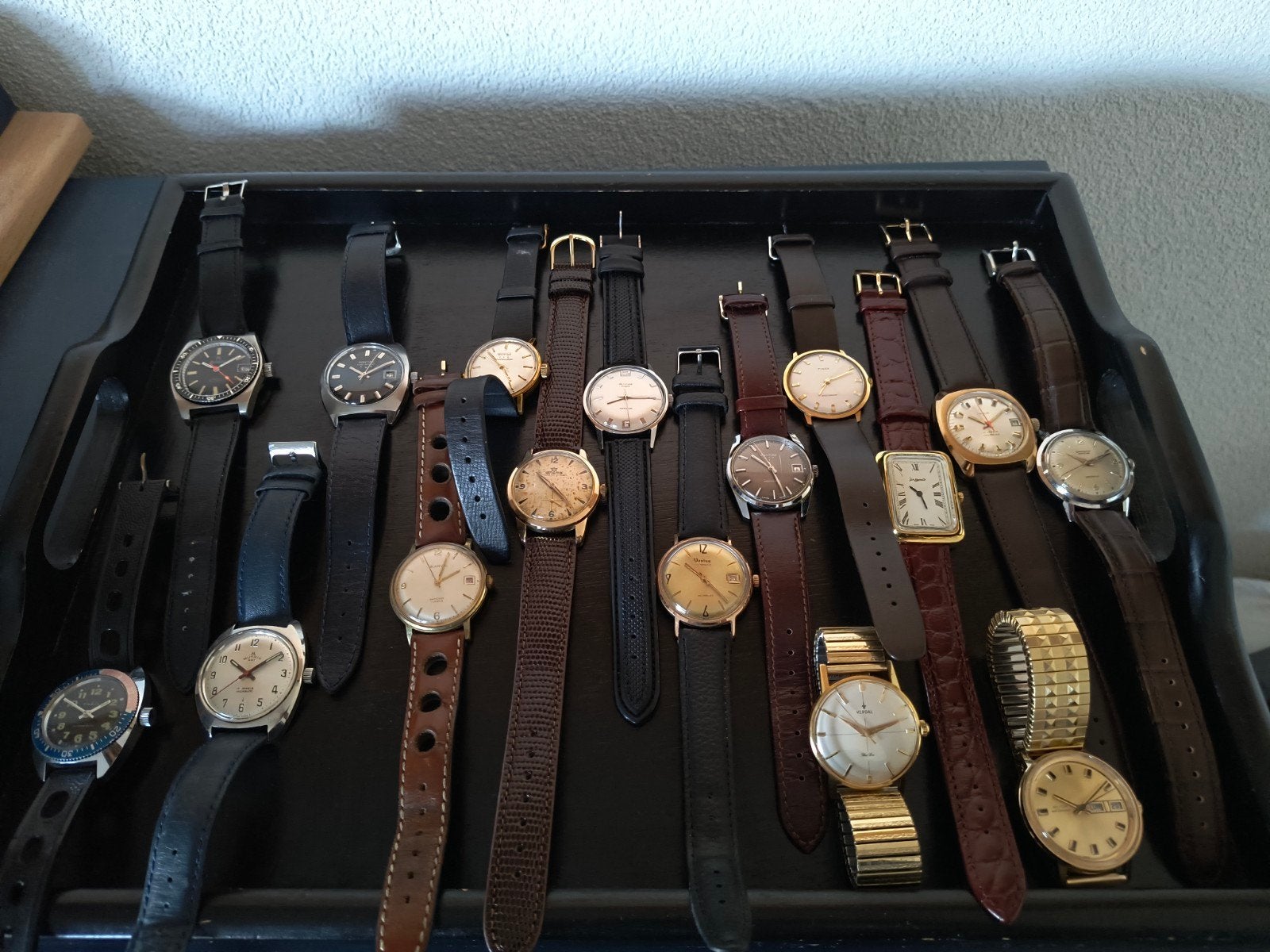 Lot vintage horloges partij 21 stuks, Ophalen of Verzenden, Staal, Overige merken