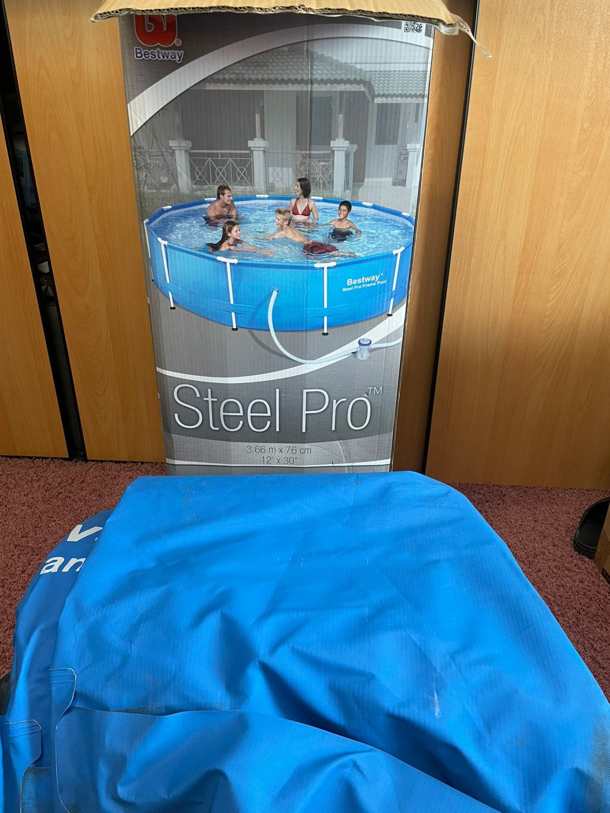 Te koop zwembad Steel Pro 3,66m x 76 cm, Ophalen, Minder dan 80 cm, Rond, 300 cm of meer