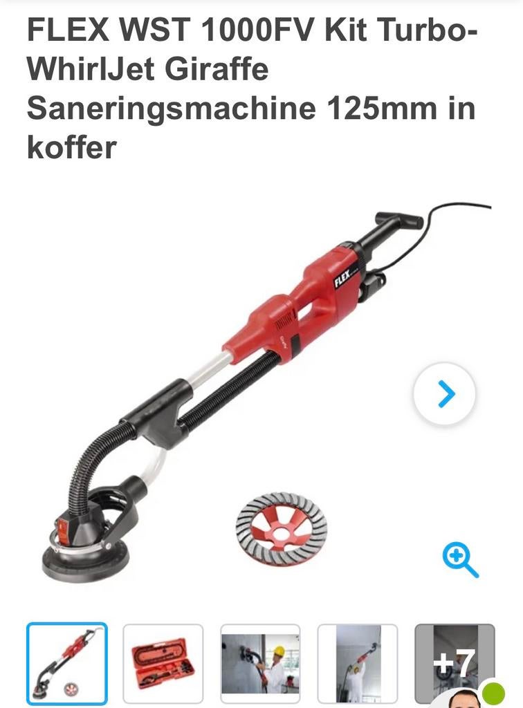 Flex saneerfrees wst1000 / renovatie frees, Doe-het-zelf en Verbouw, Ophalen, Gebruikt