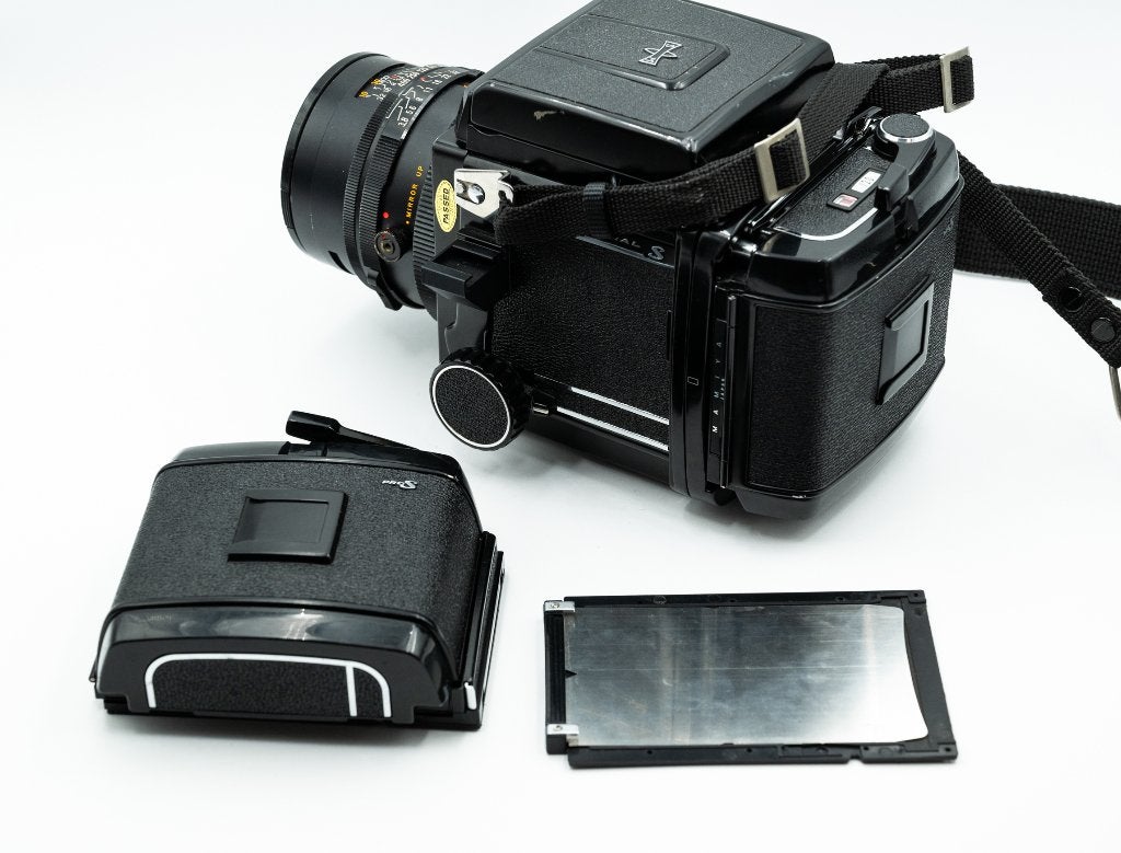 Mamiya RB67 Pro S + Sekor-C 90mm f3.8 + Extras (+ 35mm Kit), Audio, Tv en Foto, Fotocamera's Analoog, Ophalen of Verzenden, Gebruikt