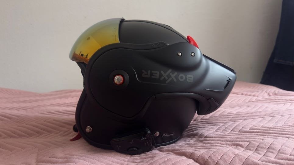 Roof Boxxer Systeemhelm Met Cardo Bluetooth XL 61, Motoren, Kleding | Motorhelmen, Systeemhelm, Dames, XL, Tweedehands