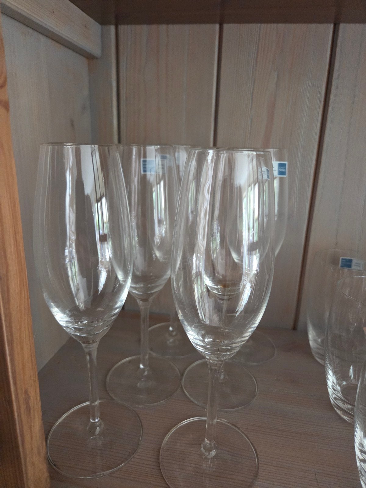 6 Kristallen Champagneglazen van Schott Zwiesel, Verzamelen, Ophalen, Zo goed als nieuw, Overige typen