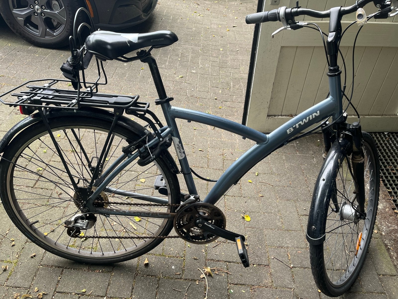 B'Twin Stadsfiets, Gebruikt, Velgrem, Versnellingen, 49 tot 53 cm