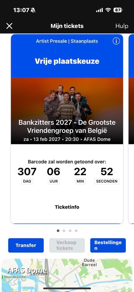 4 Kaarten Bankzitters AFAS Dome Antwerpen 13 februari 2027, Drie personen of meer, Februari