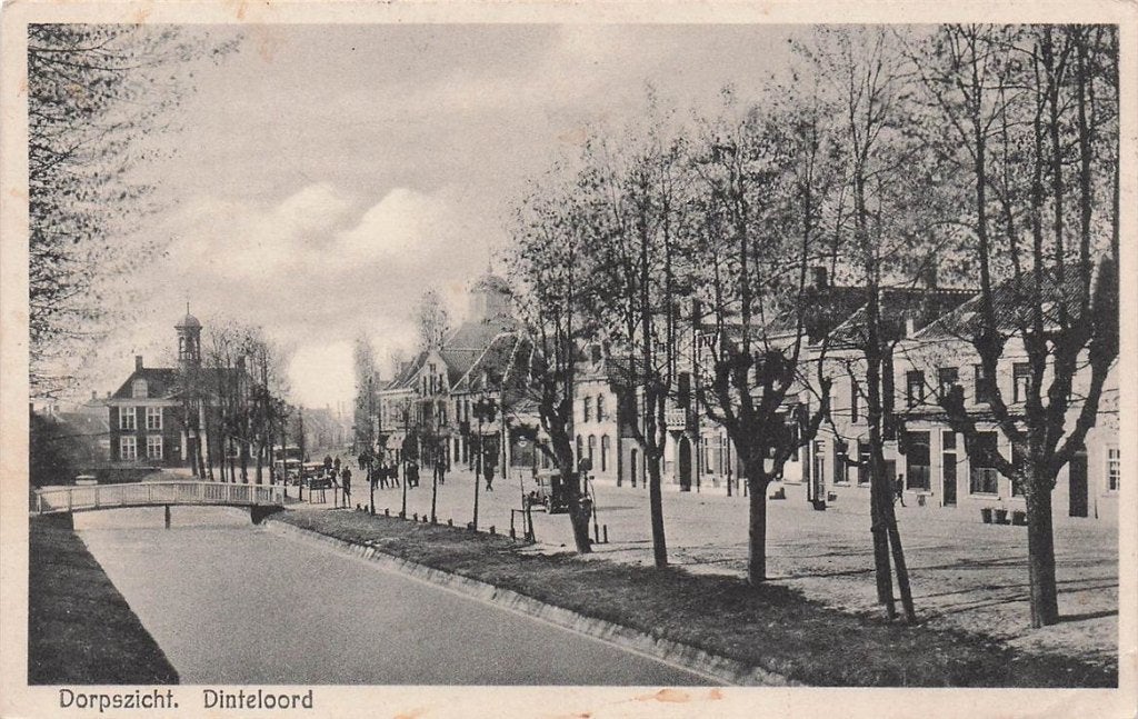 703-320-017 Dorpszicht Dinteloord, Verzenden, Voor 1920, Noord-Brabant