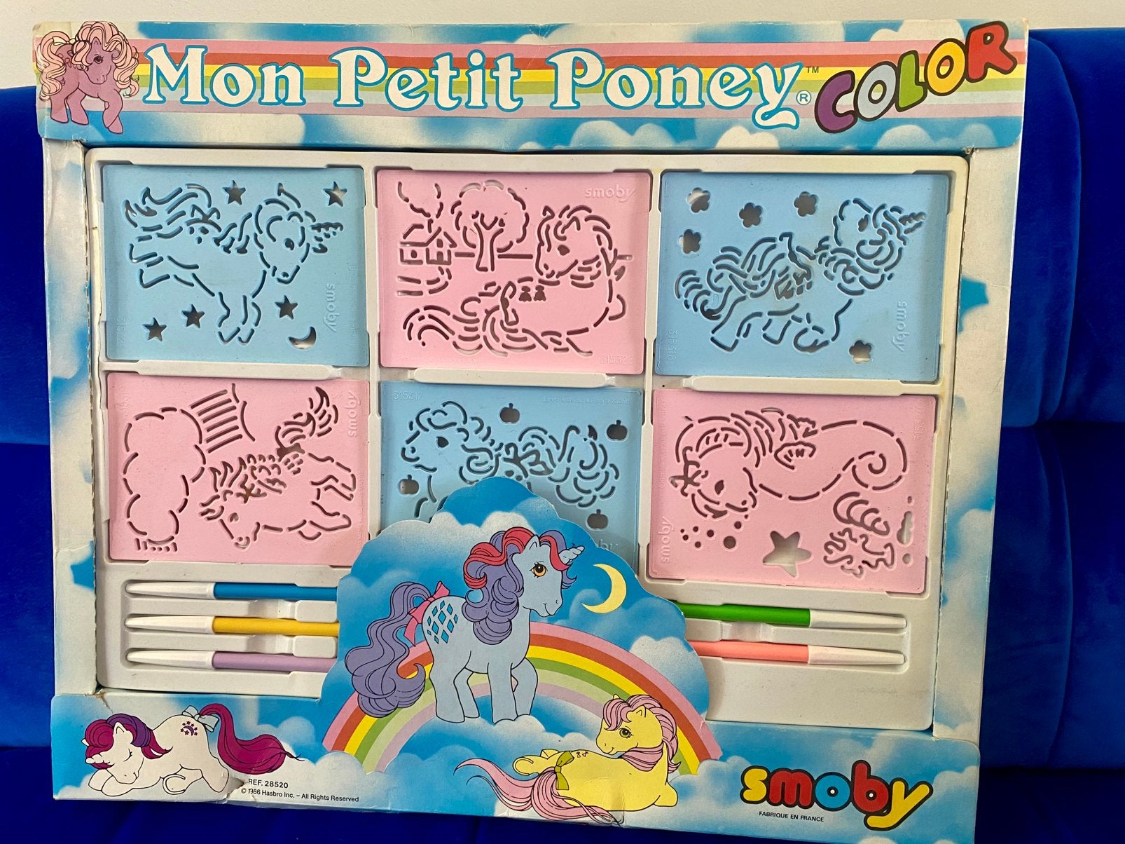My Little Pony G1 sjablonen Smoby vintage jaren 80s, Ophalen of Verzenden, Zo goed als nieuw