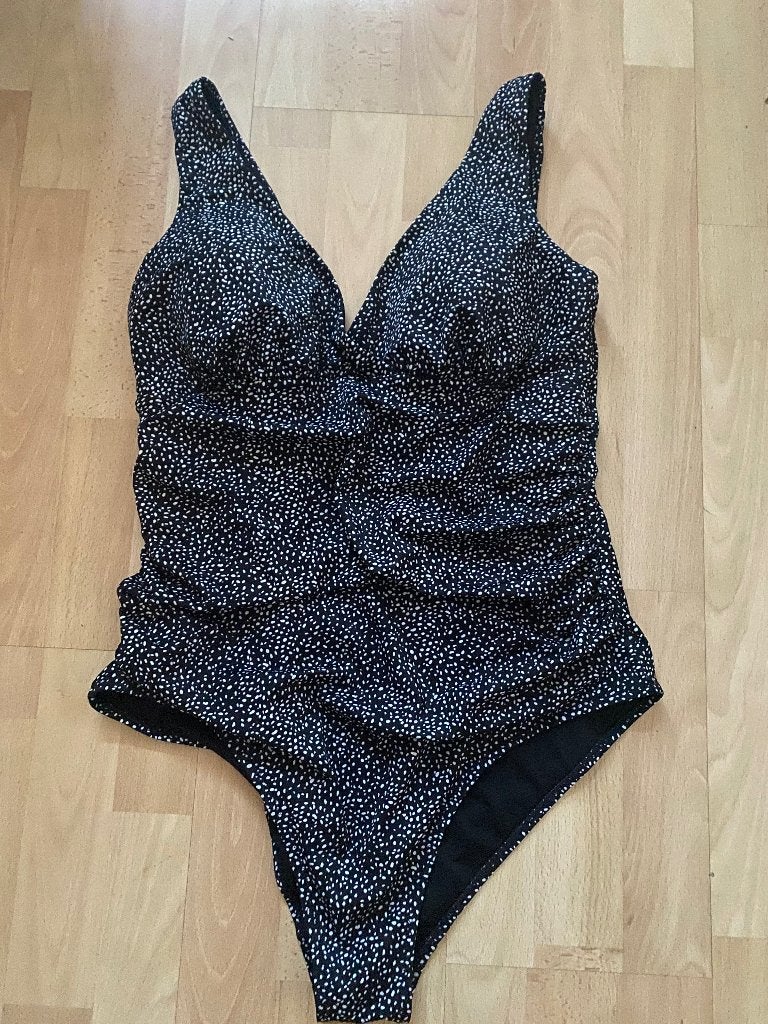 badpak zwart/wit maat 46, Ophalen of Verzenden, Zo goed als nieuw, Overige kleuren, Badpak