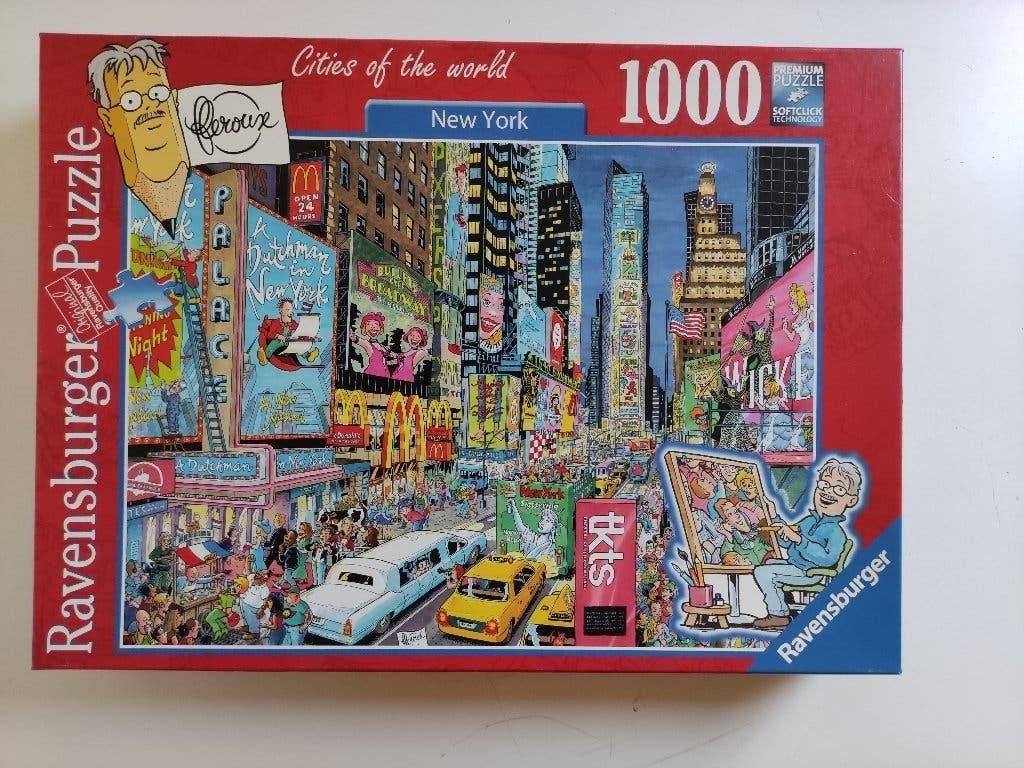 Cities of the World - New York, Hobby en Vrije tijd, Ophalen of Verzenden, 500 t/m 1500 stukjes, Zo goed als nieuw, Legpuzzel