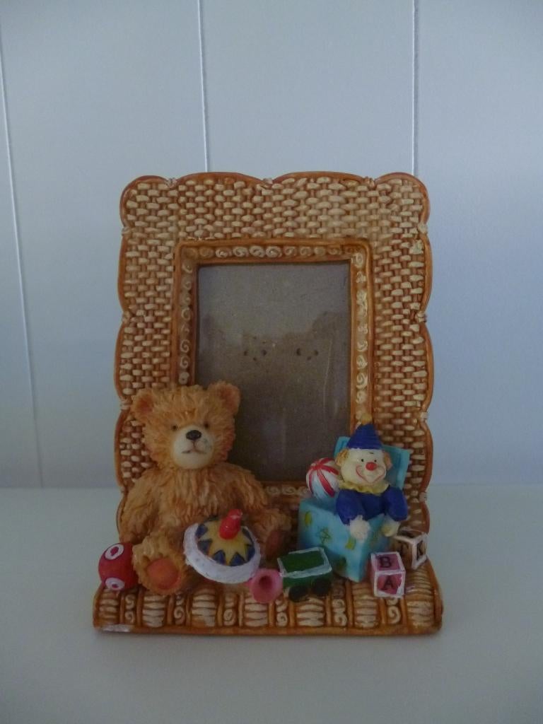 3D fotolijstje met teddybeer & speelgoed, Ophalen of Verzenden, Zo goed als nieuw, Overige typen