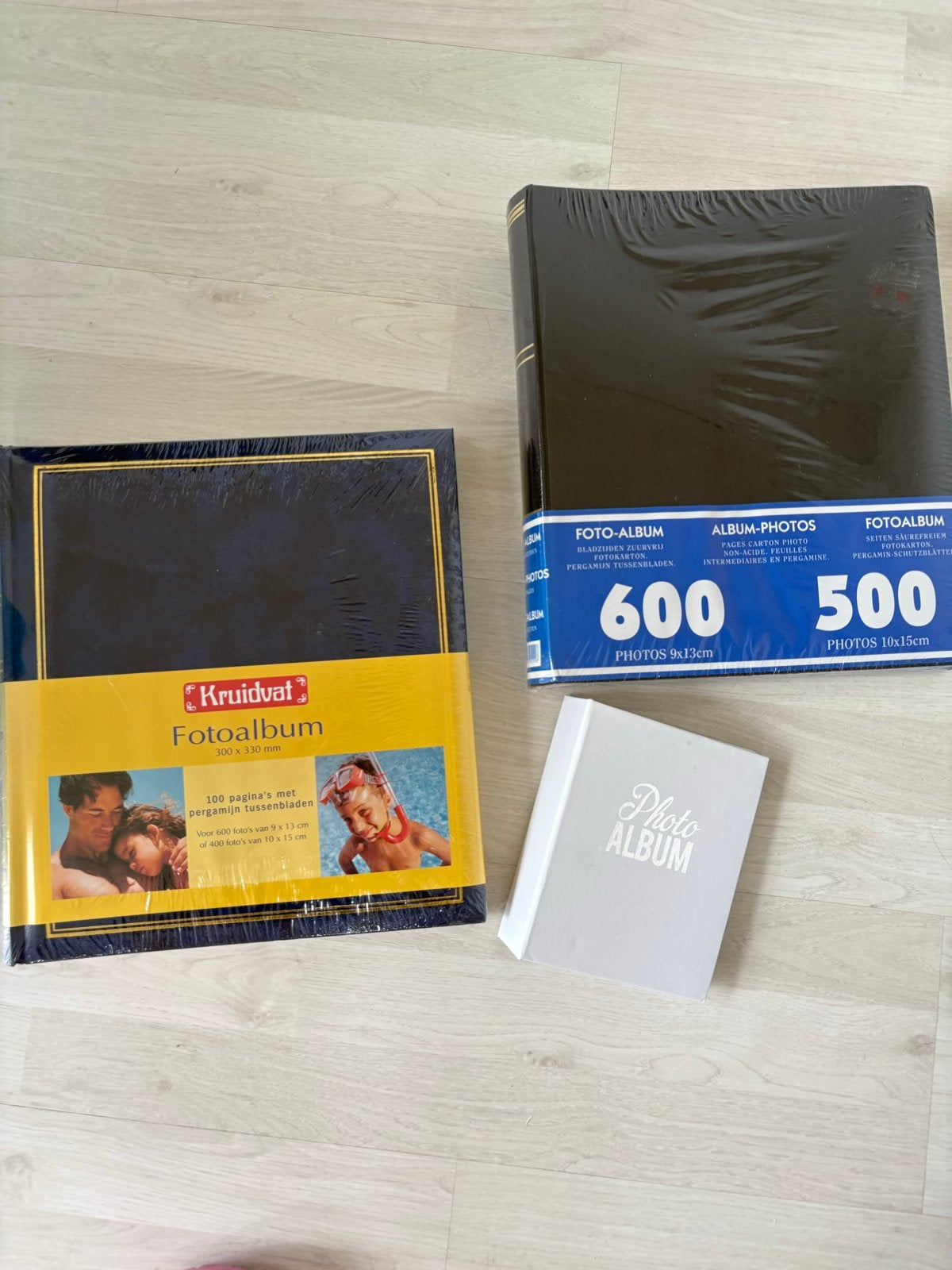 Nieuwe fotoalbums - 3 stuks, diverse formaten, Ophalen, Nieuw, Fotoalbum
