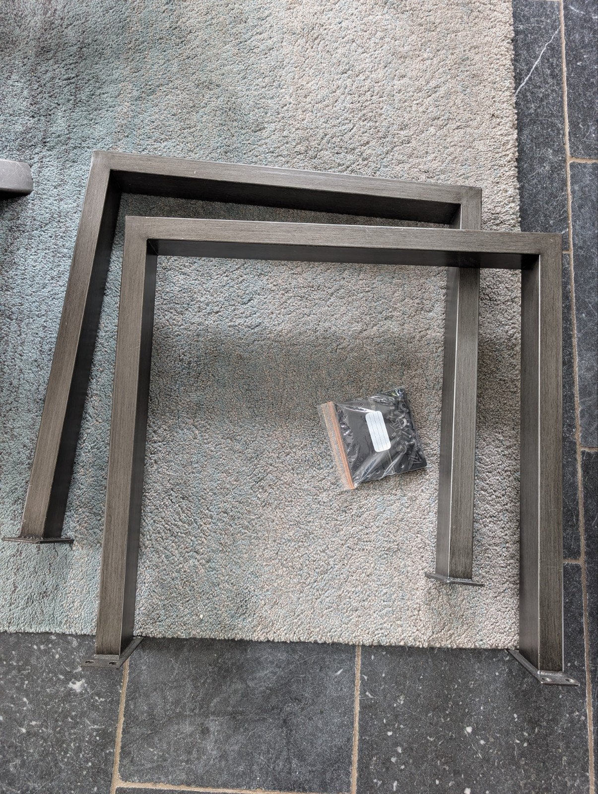 Eettafel poten / onderstel U vorm, Ophalen, Rechthoekig, 50 tot 100 cm