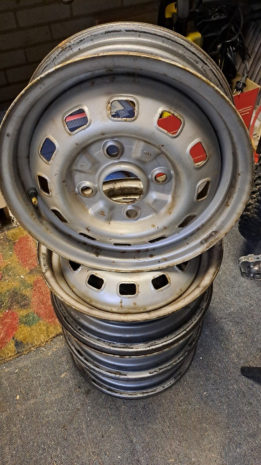 Stalen velgen 13 inch voor Daewoo Matiz, Ophalen, Gebruikt, 155 mm, Winterbanden