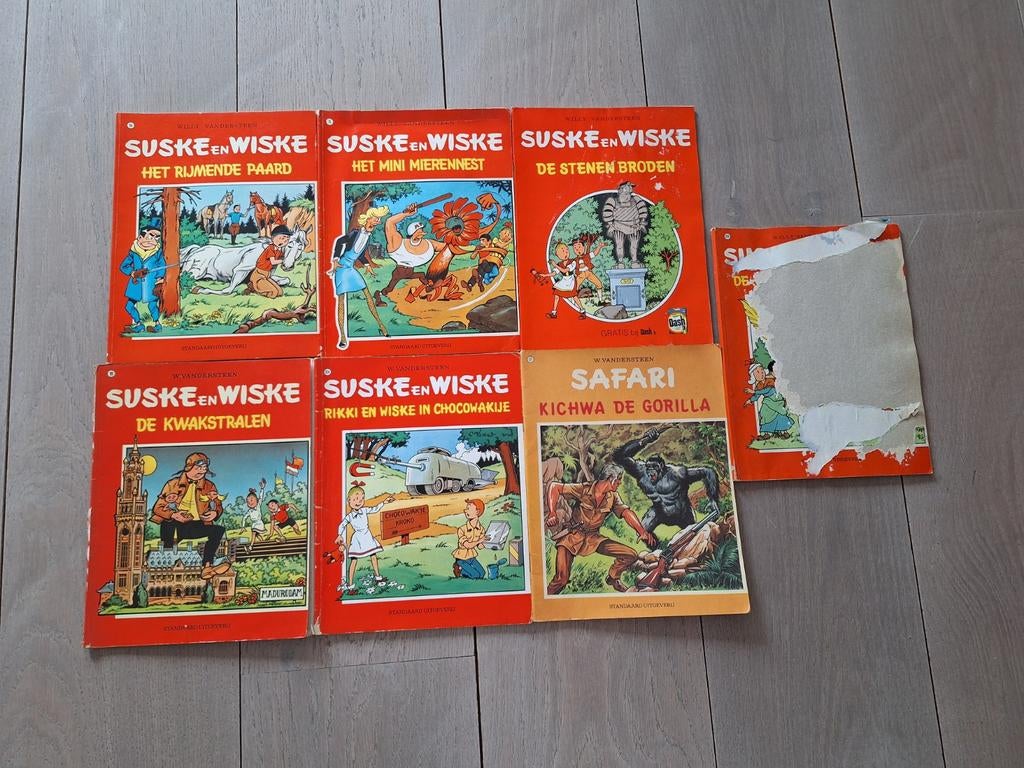 6 (suske en wiske) strips + 1 gratis voor €3,50, Boeken, Stripboeken, Meerdere stripboeken, Ophalen of Verzenden, Gelezen