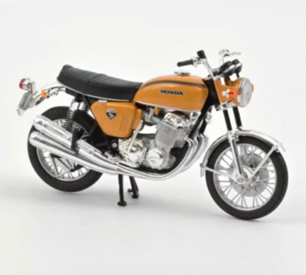 Honda CB750 1969 oranje met. schaal 1/18 Norev ref. 182025