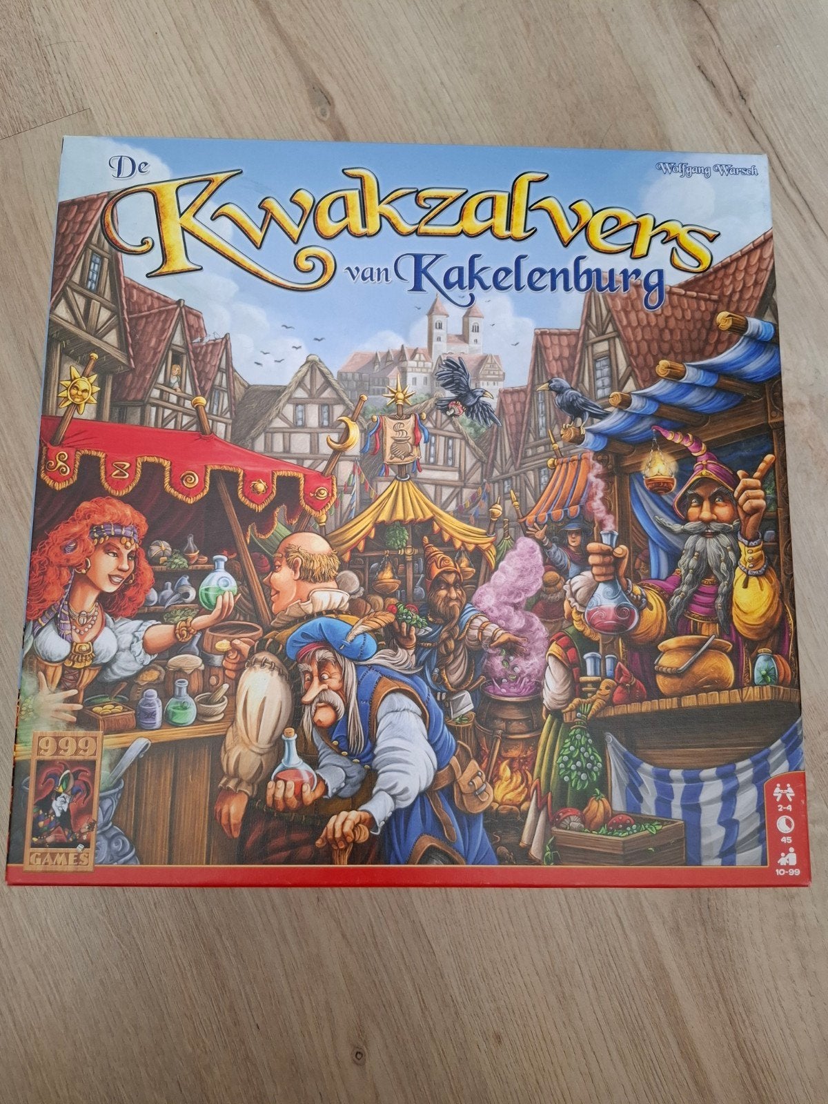 De Kwakzalvers van Kakelenburg bordspel, Drie of vier spelers, Ophalen, Zo goed als nieuw, 999 Games