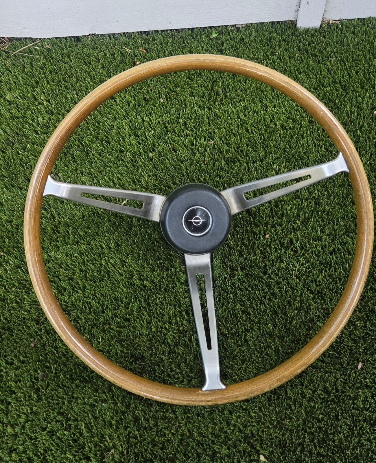 Authentiek 3-spaaks houten stuur voor klassieke Opel, Ophalen of Verzenden, Gebruikt, Opel