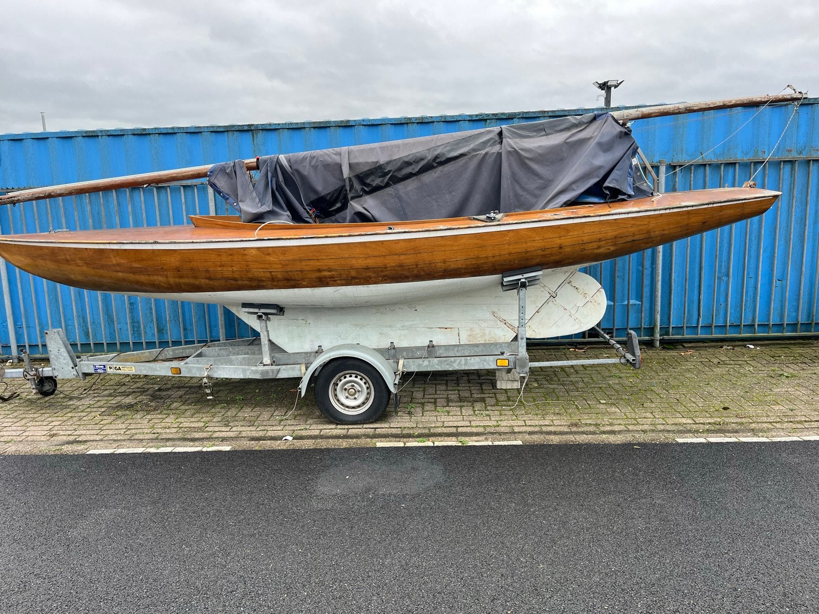 Klassieke houten zeilboot met of zonder trailler, Watersport en Boten, Ophalen of Verzenden, Gebruikt, Hout, Klassieker