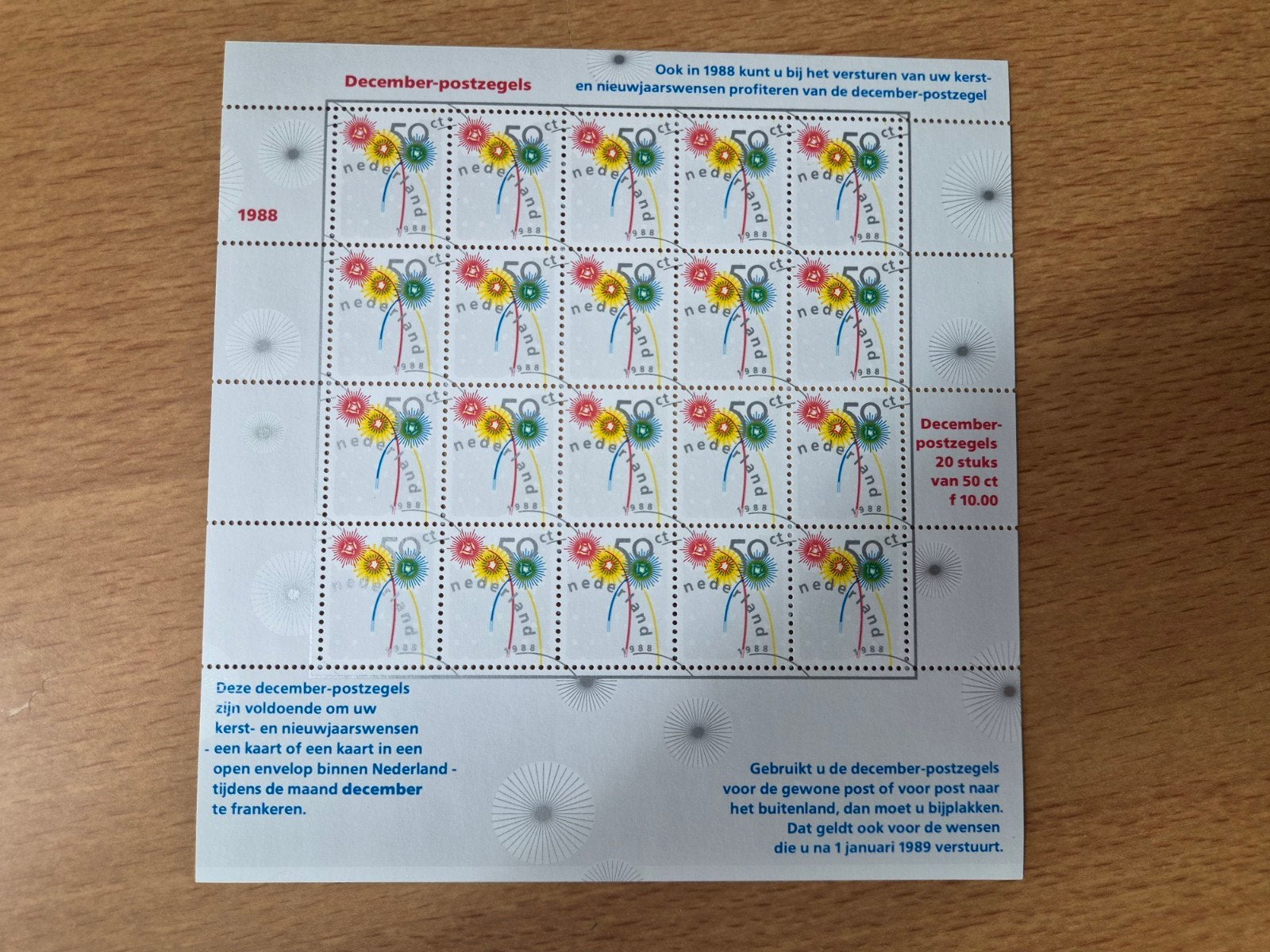 December zegels  1988, Ophalen of Verzenden