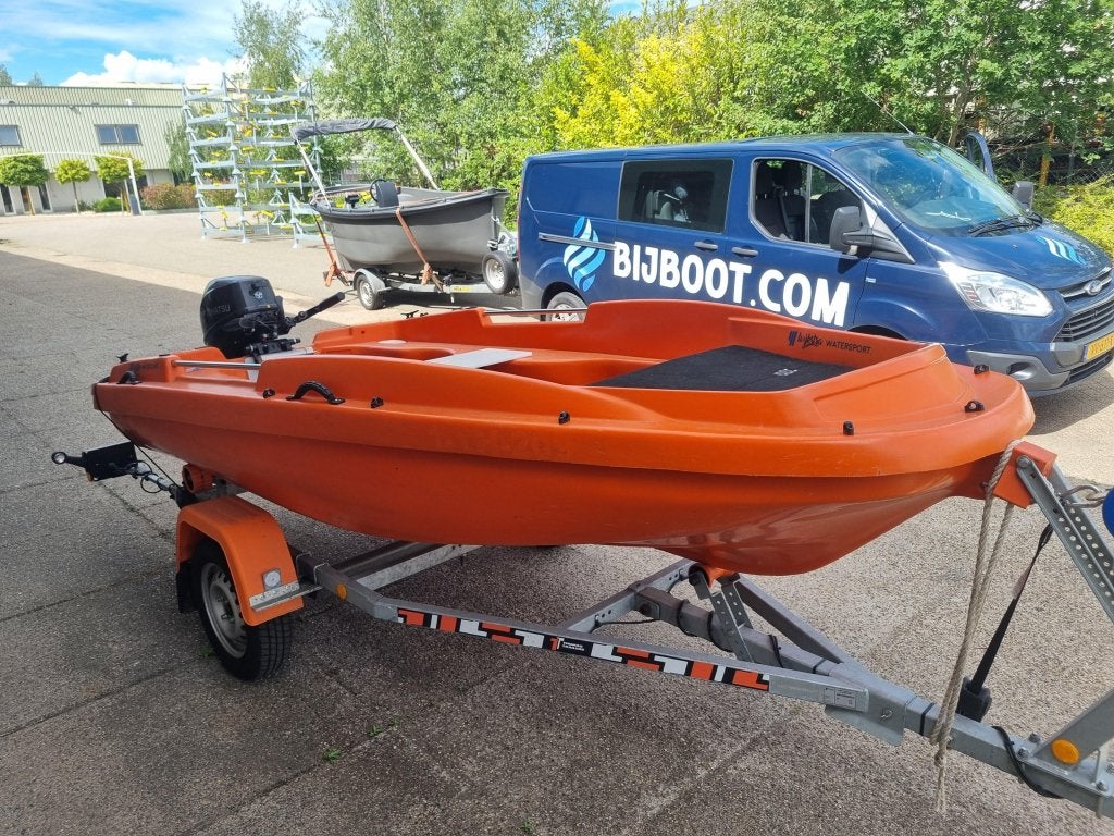 Rigiflex New Matic 360 Oranje met 15PK Tohatsu, Watersport en Boten, Niet ingevuld, Gebruikt, 4 m, Niet ingevuld