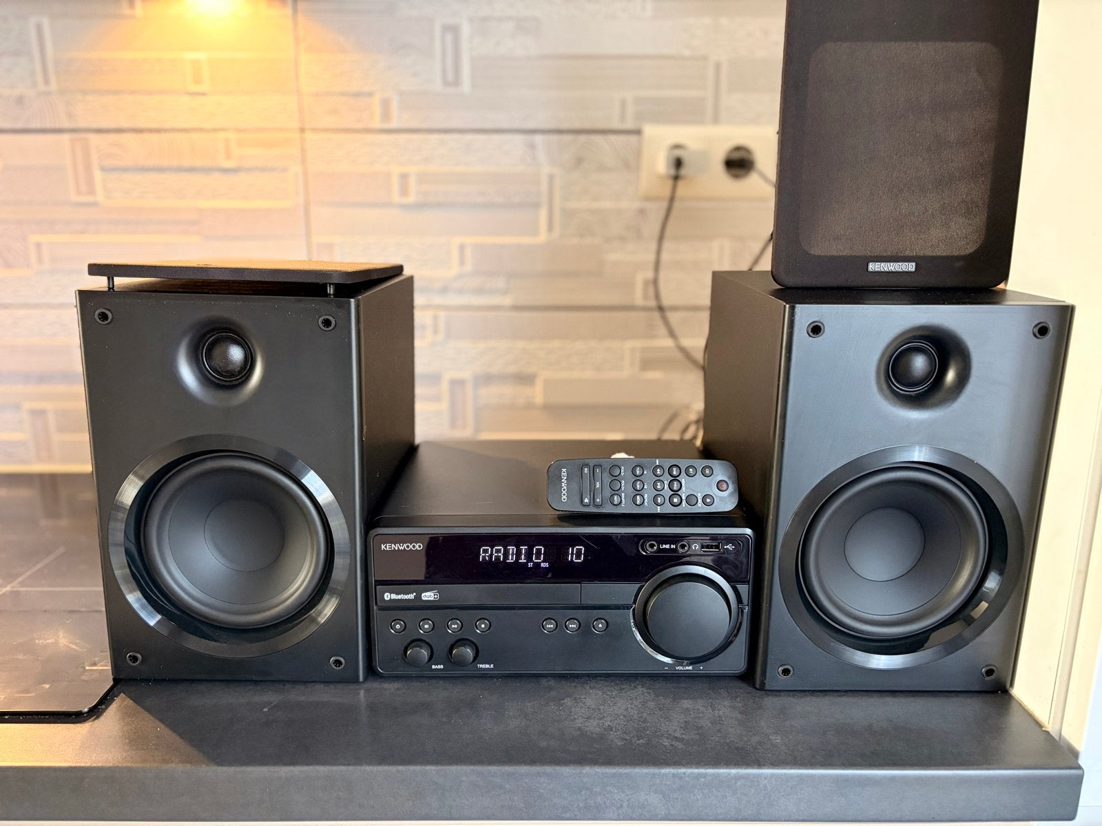 Kenwood M-819DAB Stereo Set DAB+ Bluetooth CD + Remote, Ophalen of Verzenden, Zo goed als nieuw, Cd-speler, Overige merken