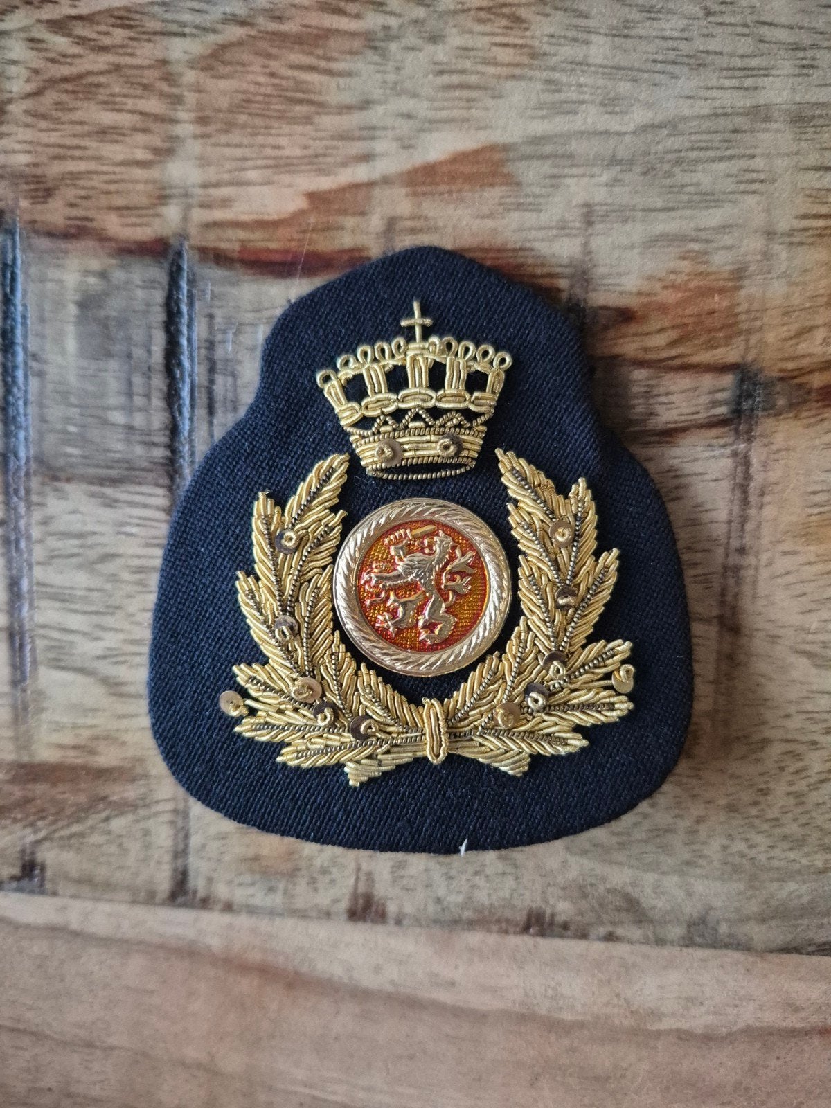Pet embleem Landmacht, Ophalen of Verzenden, Landmacht, Nederland, Embleem of Badge
