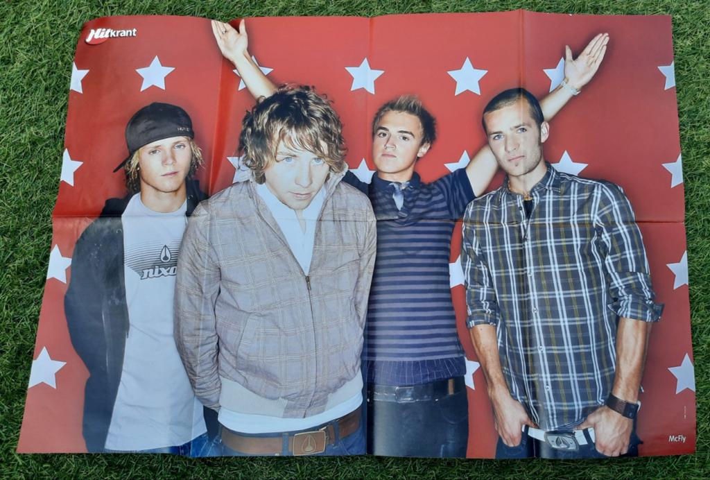 Grote Poster Hitkrant 2008 McFly / Ryan Shlecker, Ophalen of Verzenden, Gebruikt, A1 t/m A3, Muziek
