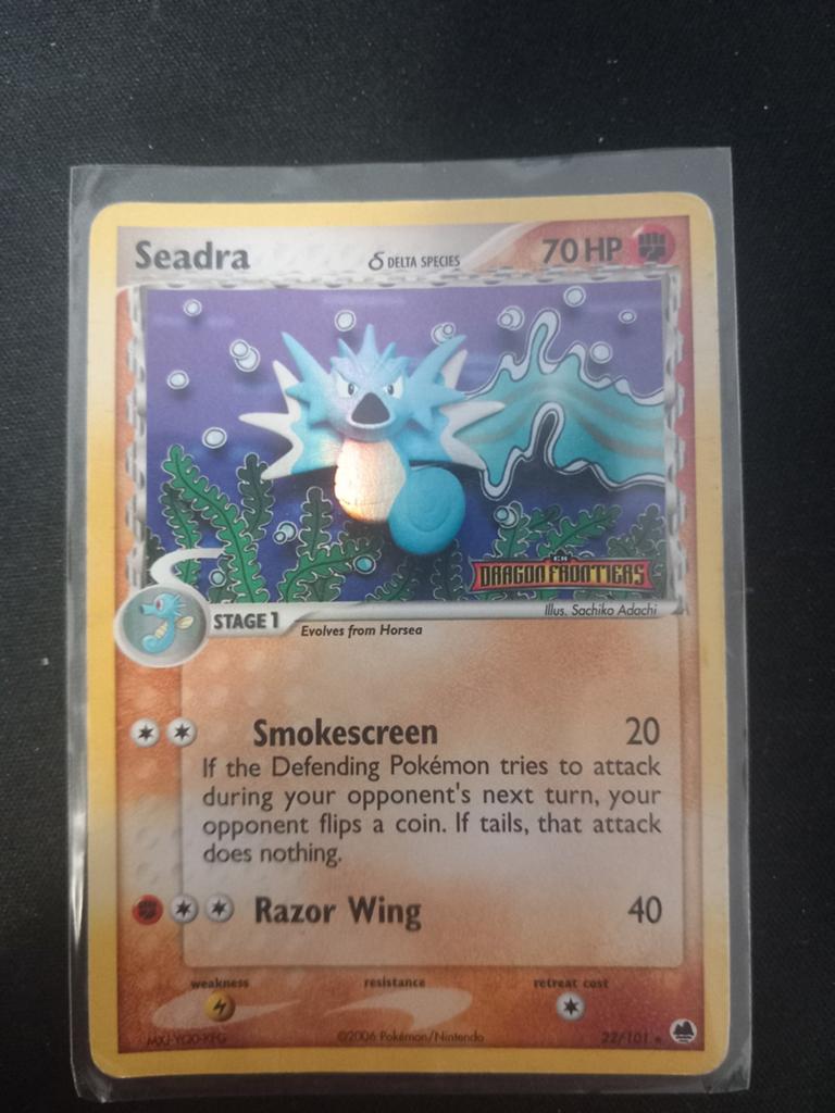Seadra - 22/101, Hobby en Vrije tijd, Verzamelkaartspellen | Pokémon, Ophalen, Gebruikt, Losse kaart, Foil