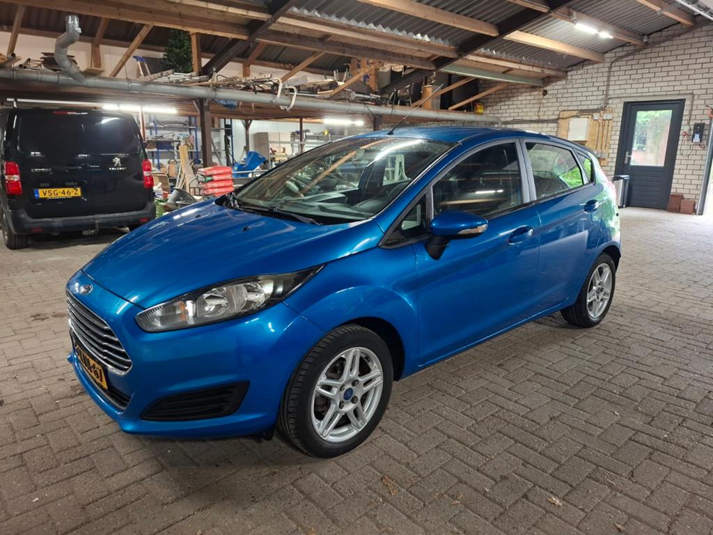 Ford Fiësta 1.0 5D 2013 Blauw, Auto's, 40 €/maand, 525 kg, Blauw, 23 km/l