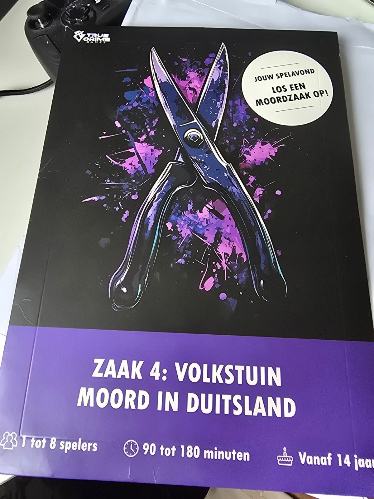 Moordspel: Zaak 4 Volkstuin Moord in Duitsland, Hobby en Vrije tijd, Vijf spelers of meer, Ophalen of Verzenden, Gebruikt, True Crime Games