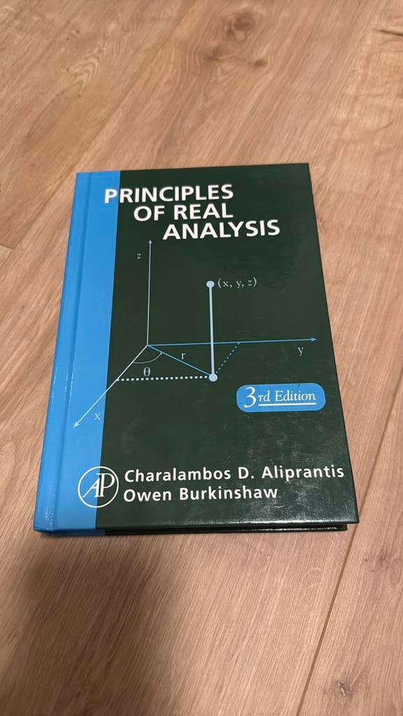 Principles of Real Analysis - Aliprantis, Ophalen of Verzenden, Beta, Zo goed als nieuw, WO
